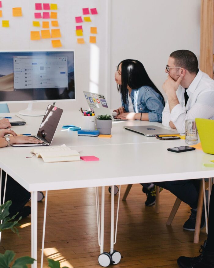 people collaborating in meeting